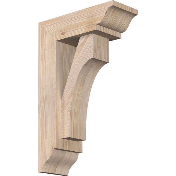 Ekena Millwork Westlake Traditional Smooth Bracket w/ Offset Brace, Douglas Fir, 5 1/2"W x 14"D x 22"H BKT0604X14X22WTL01SDF - main